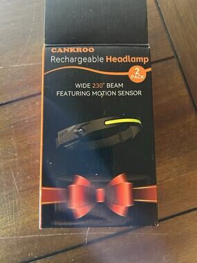 Cankroo Headlamps Rechargeable Red Light 2 Pack Wide Beam Running LED Head Lamp